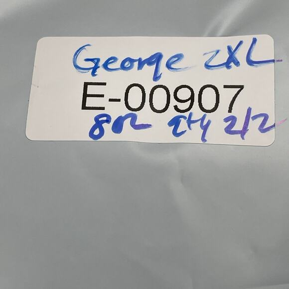 Shark Triangle Print Swim Trunks Men 2XL 44-46 Above The Knee 6" Inseam Blue Red - Picture 11 of 11